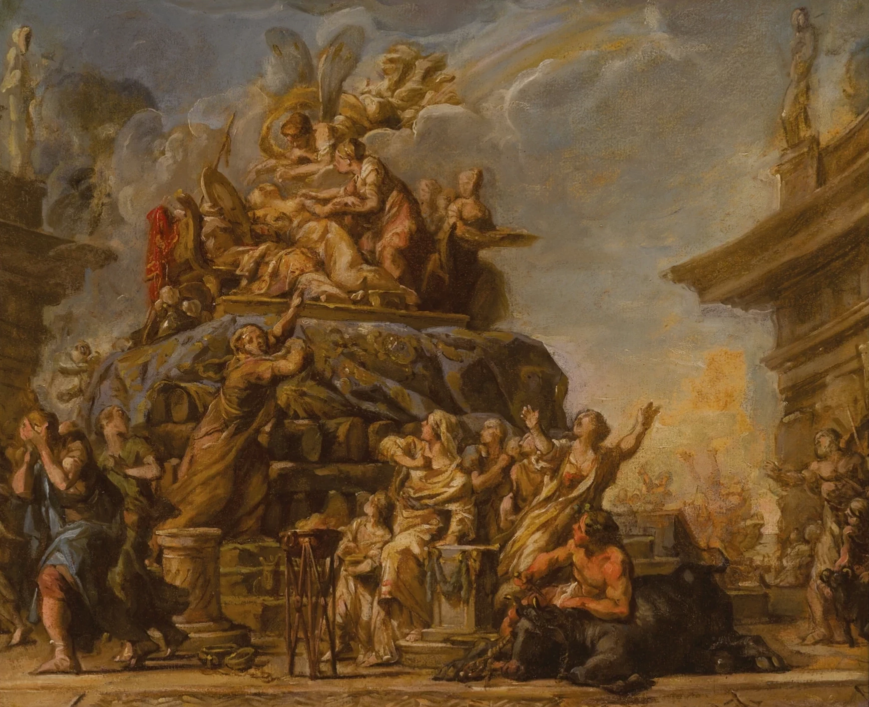 La morte di Didone, Bozzetto